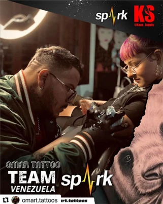 Spark Cartridges Sponsor Tattoo Artist