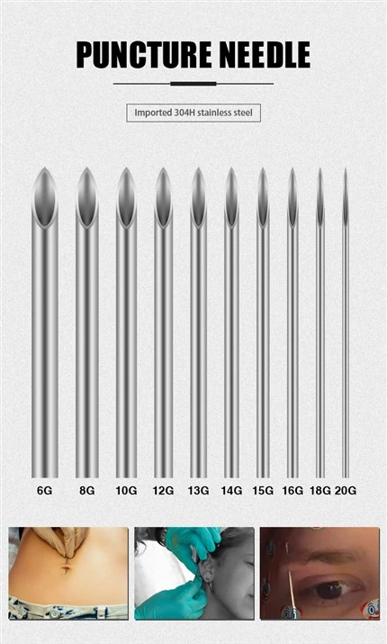 Disposable Piercing Needles Sterilized Body Piercing Needles